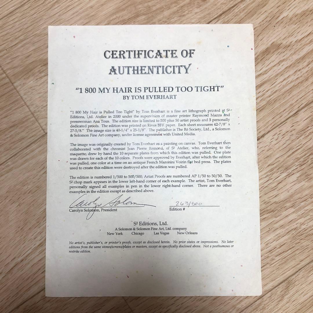 希少！大型絵画PEANUTSトムエバーハート２５年以上前の作品