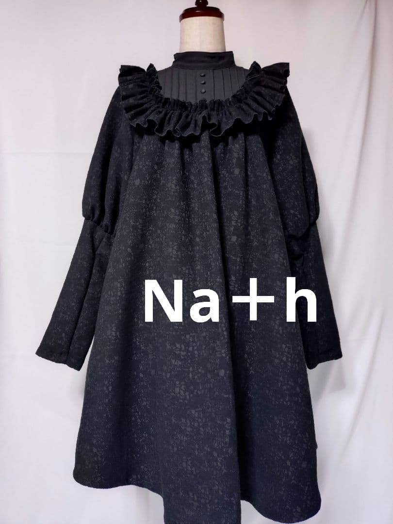 【試着のみ】Na＋h フロッキープリントのワンピース