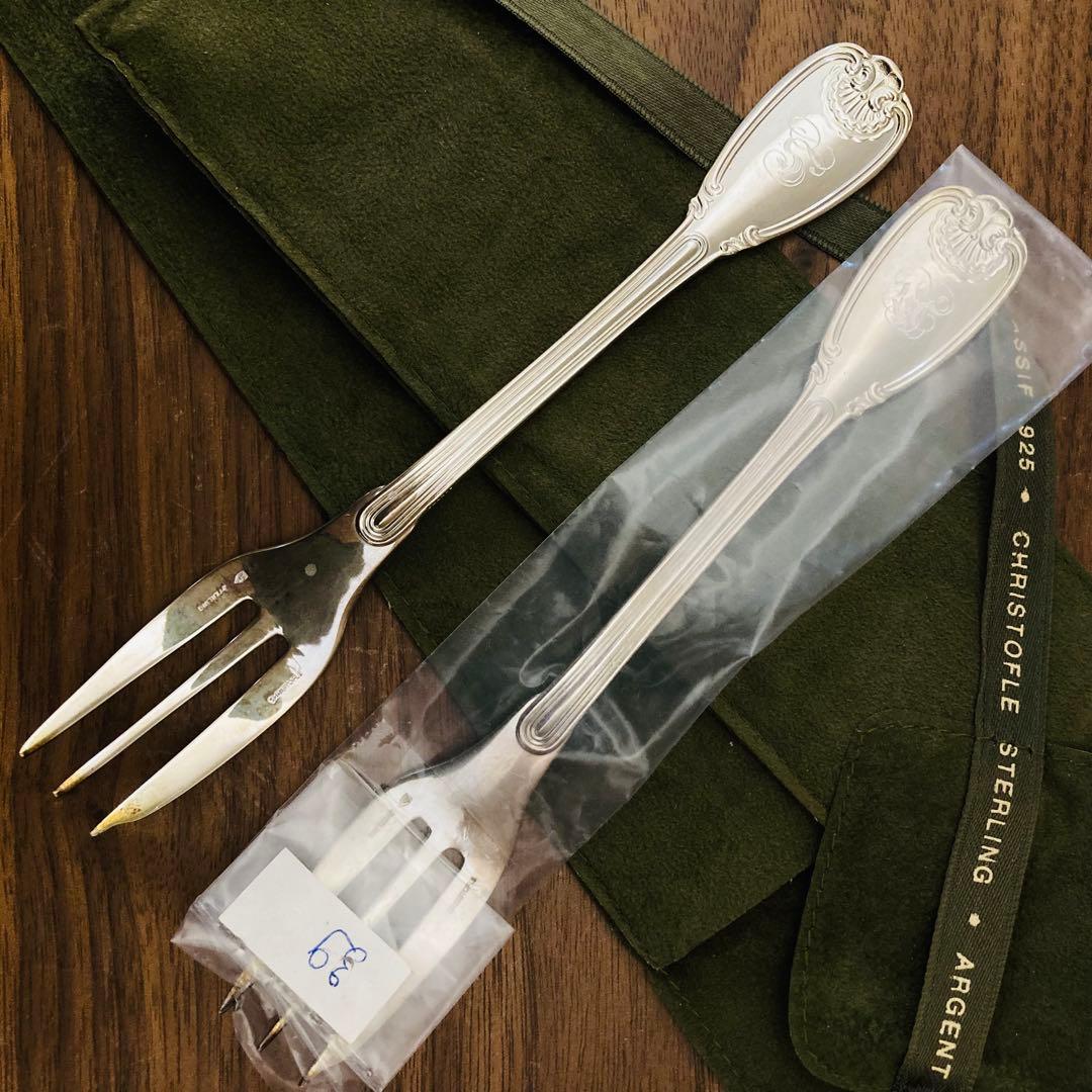★値下★クリストフル　銀　スターリングシルバー925 フォーク　2本