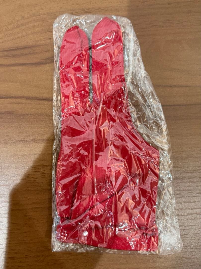 CUESOUL ビリヤード ダーツ グローブ 右手用 赤 5枚セット 新品未開封