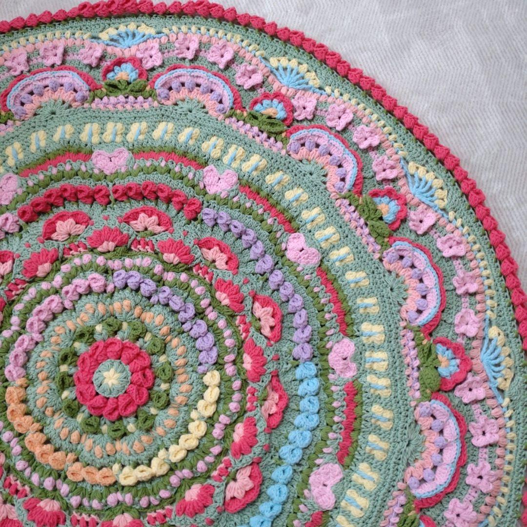 ミュゲ様オーダー専用 フラワーガーデンマンダラブランケット