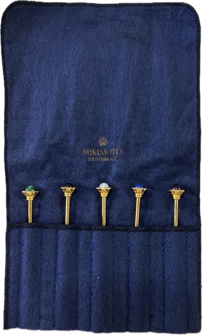 MIKIMOTO 宝石付きフルーツピック5本セット