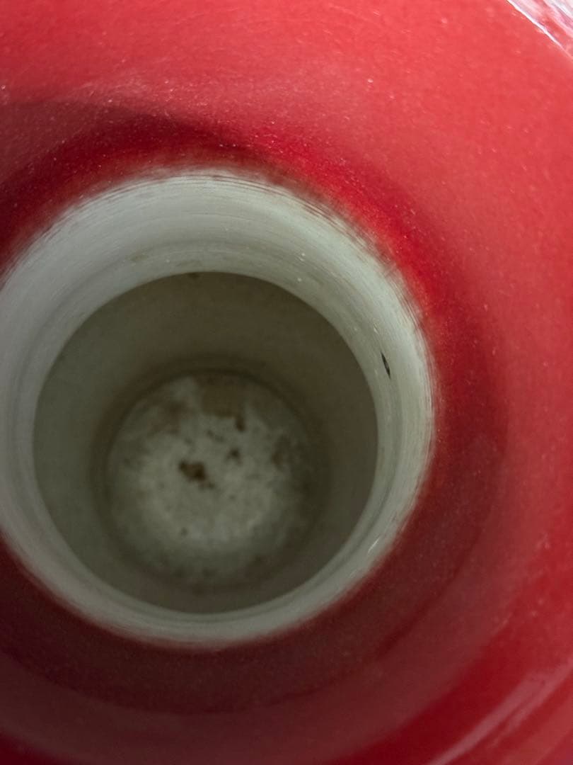 大清乾隆年製 辰砂 花器 花瓶 飾り壺 大振り 時代 古玩 旧家 蔵出 骨董品