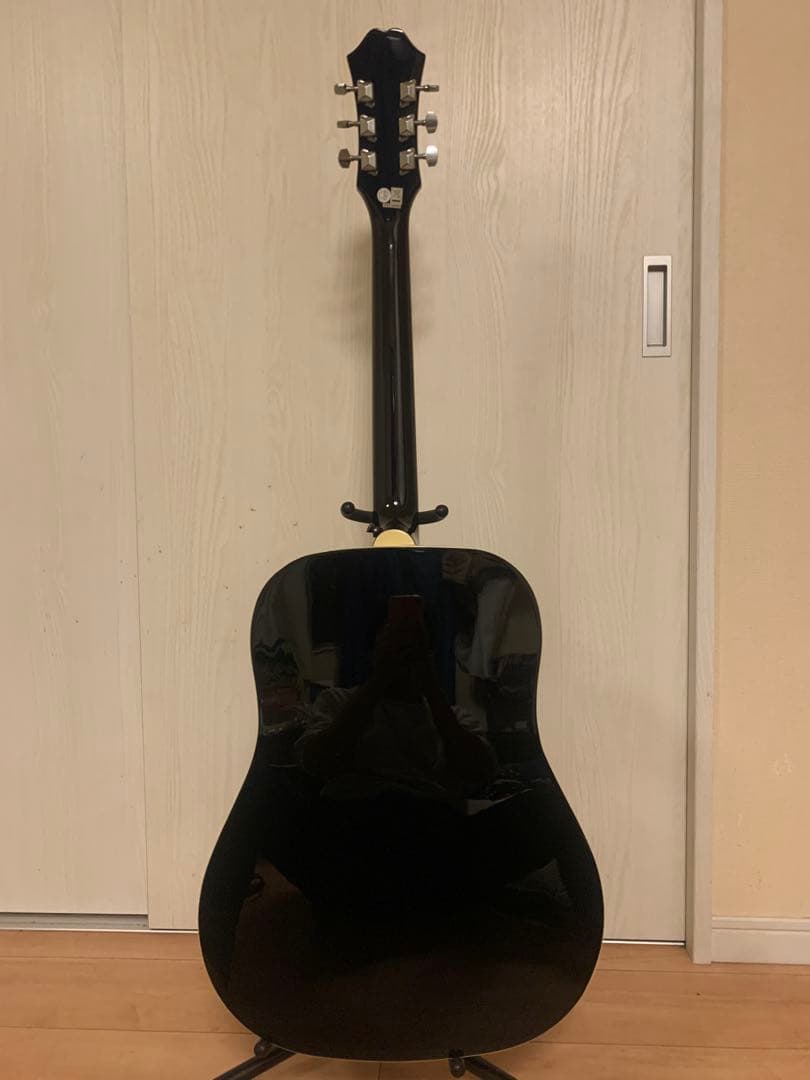 エピフォン アコースティックギター 黒　DR-100 EB 箱付き