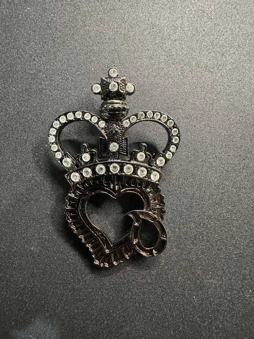 【極美品】NUMBER (N)INE ナンバーナイン 王冠ハート涙ブローチ
