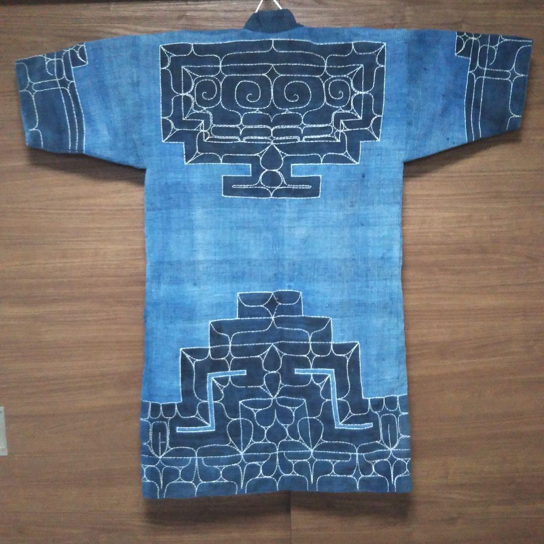 (値下げ)アイヌ着物　切り伏せ刺繍