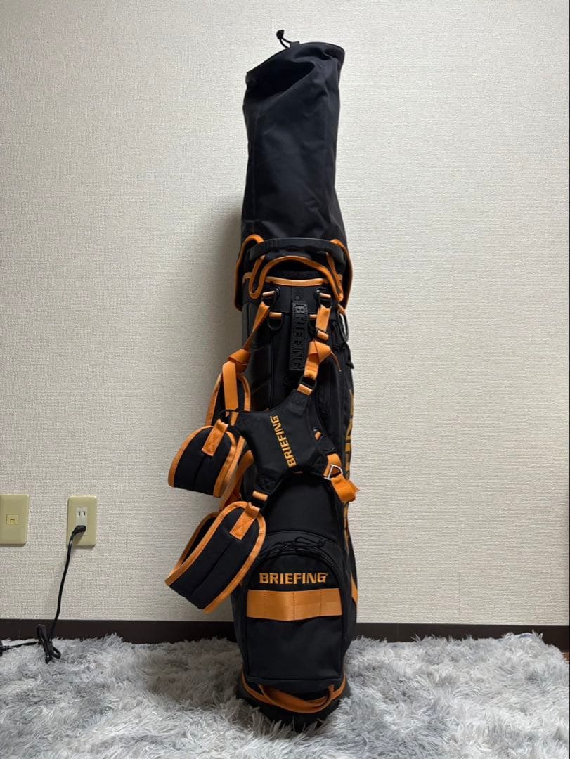 激レア⭐︎限定カラー⭐︎BRIEFING ブリーフィング キャディバッグ 黒オレンジ
