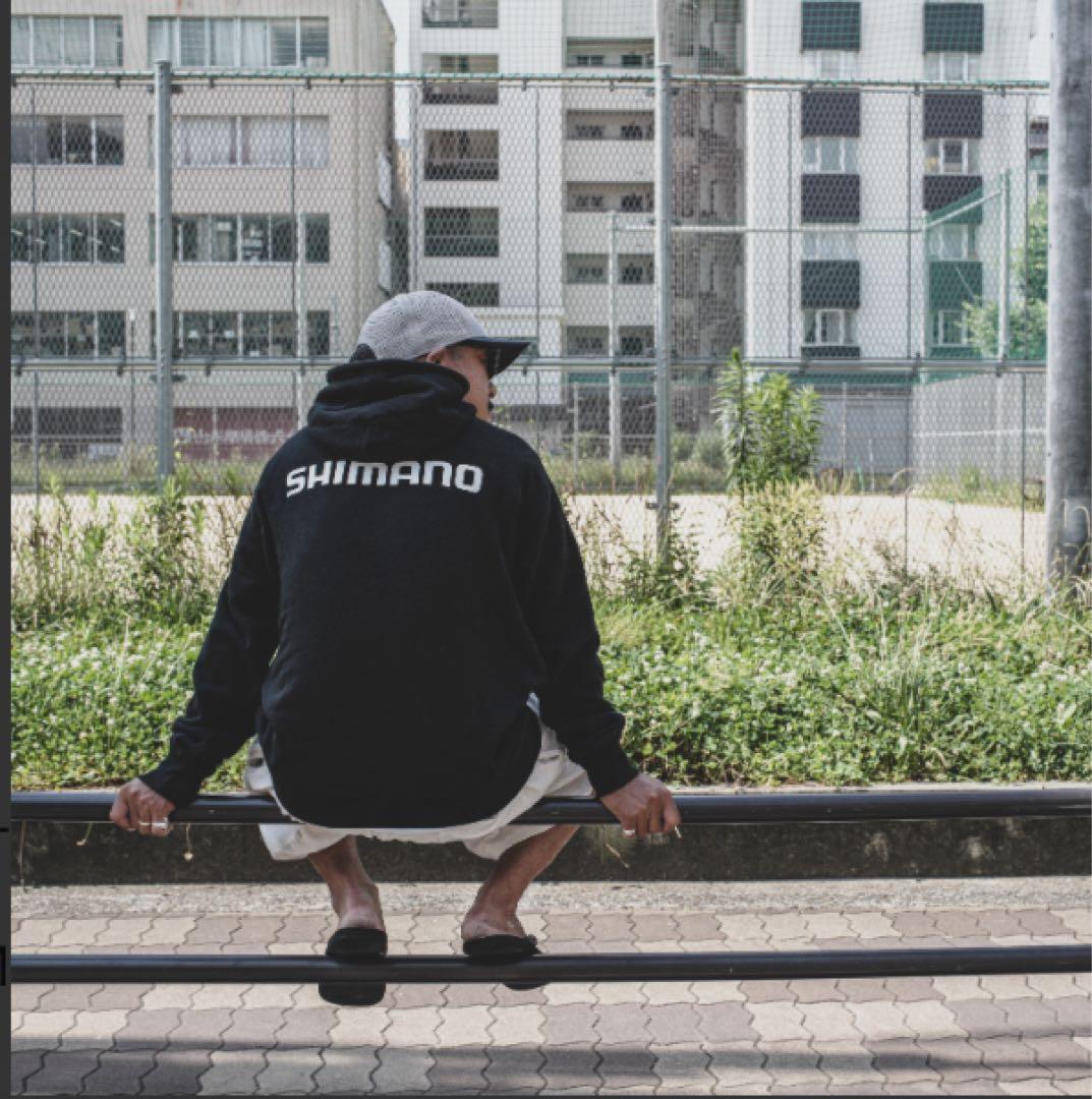 SHIMANO Big Logo Pullover Hoodie – Black