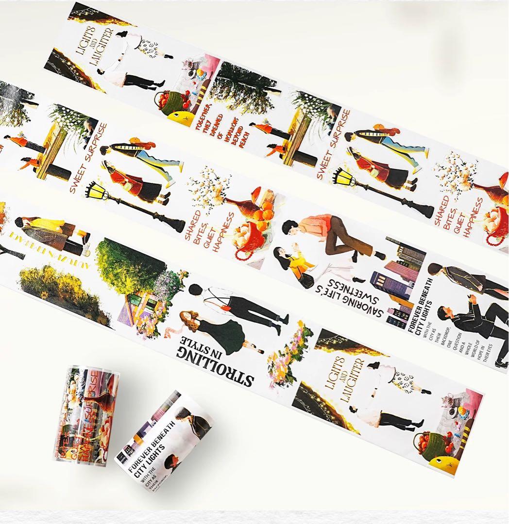 セール　カナダWT　情書告白　PET型抜きタイプタイプマスキングテープ　2本