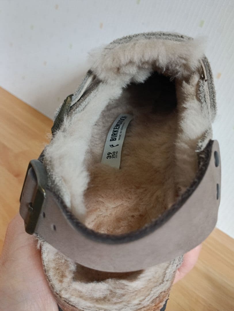 BIRKENSTOCK　ボストントキオ シアリング ナロー　ボアサンダル39