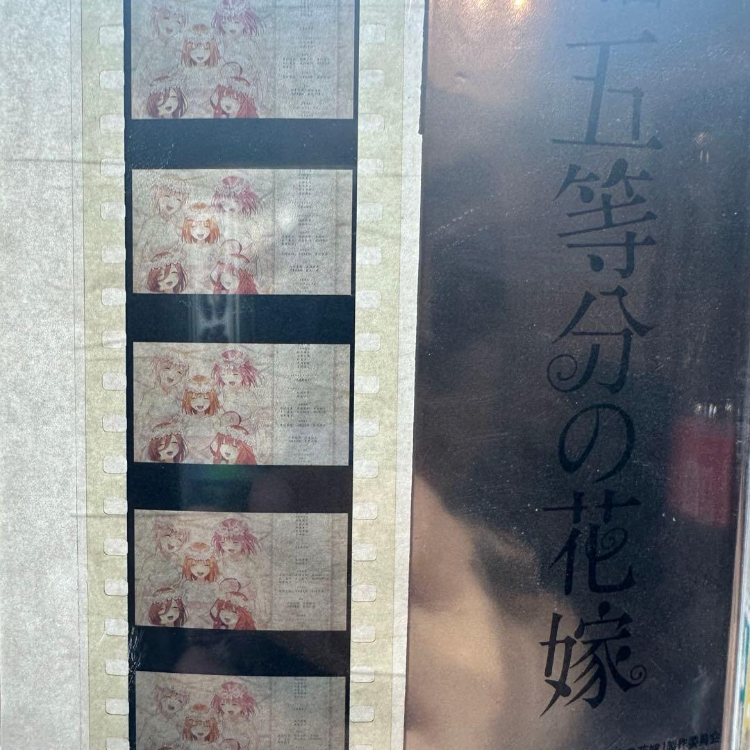 【 完美品 】五等分の花嫁　映画 生コマフィルム　エンディングエンドロール
