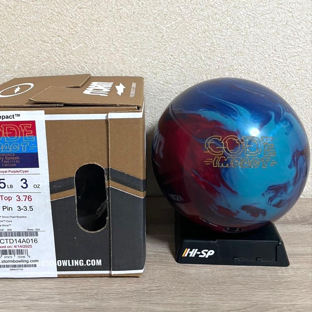 ★ボウリング★ストーム★コード・インパクト★15ポンド★中古★元箱有り★