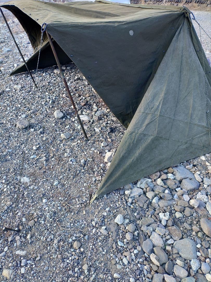 USパップテント　幕3枚セット　オリジナルカスタム＆マットレス、蚊帳セット無加工