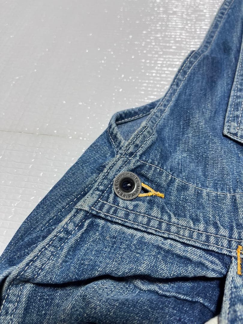 【vintage】大戦モデル 月桂樹ボタン オーバーオール ドーナツボタン