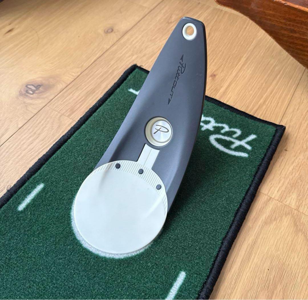 PuttOUT スリムパターマット+パットトレーナーのセット　25×240cm