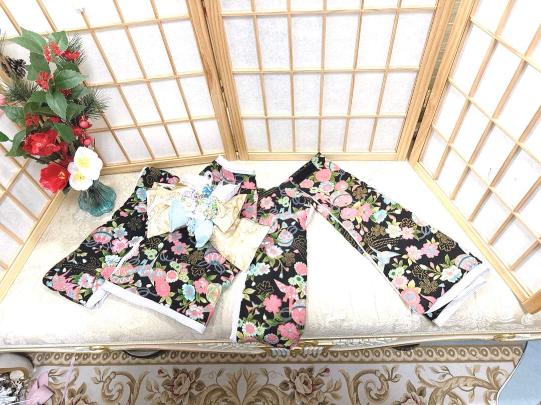 B466.pon2pan2☆犬オーダー2ウェイお着物☆犬お着物☆犬オーダーお着物