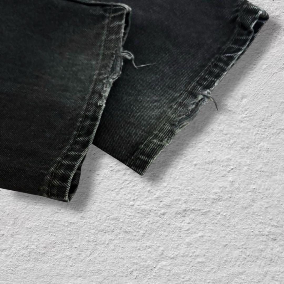 リーバイス505ブラックデニム後染め90sUSA製W32vintage古着レア