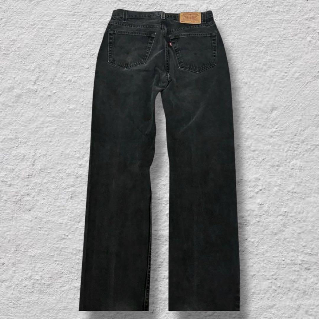 リーバイス505ブラックデニム後染め90sUSA製W32vintage古着レア