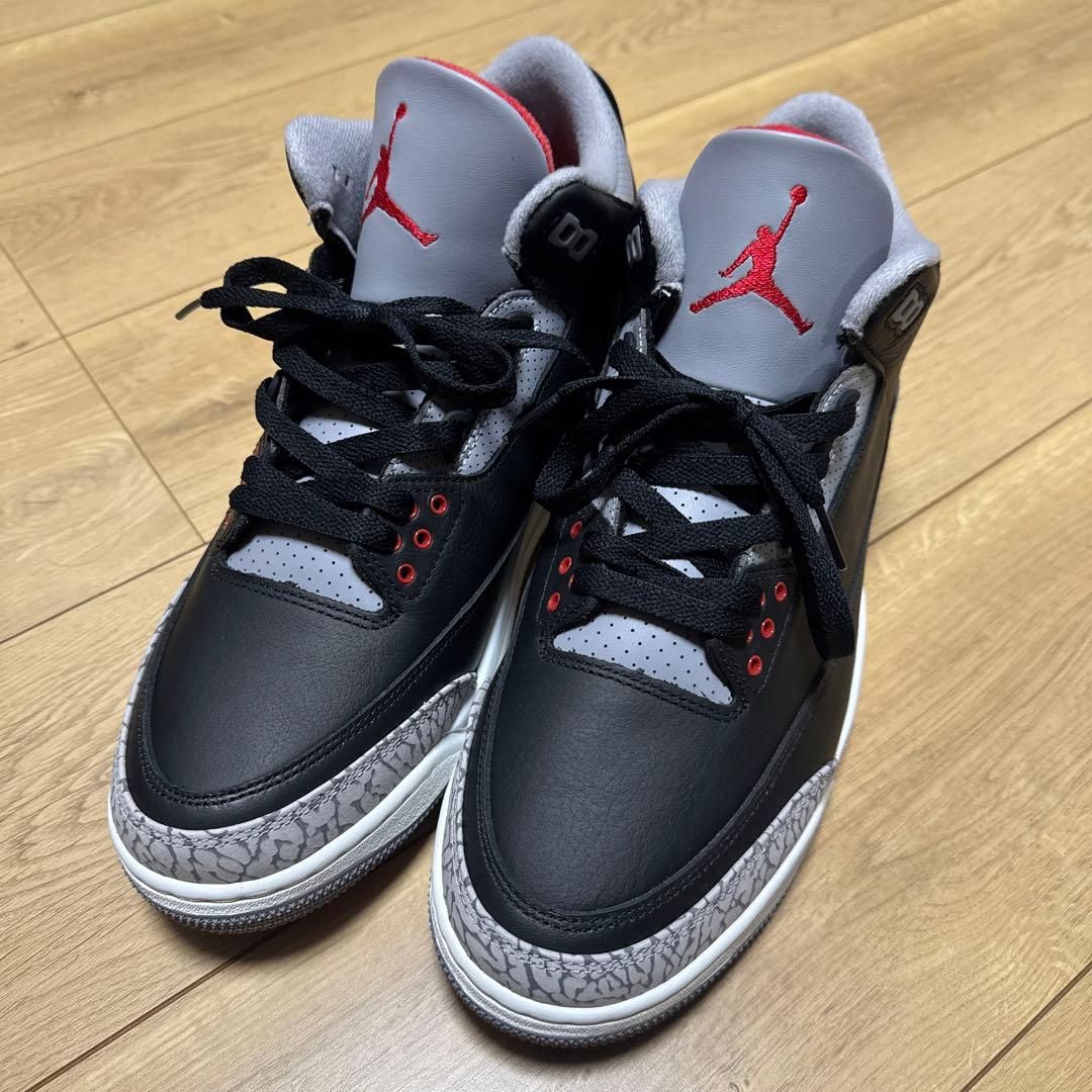 AIR JORDAN 3 ブラックセメント　29.5cm