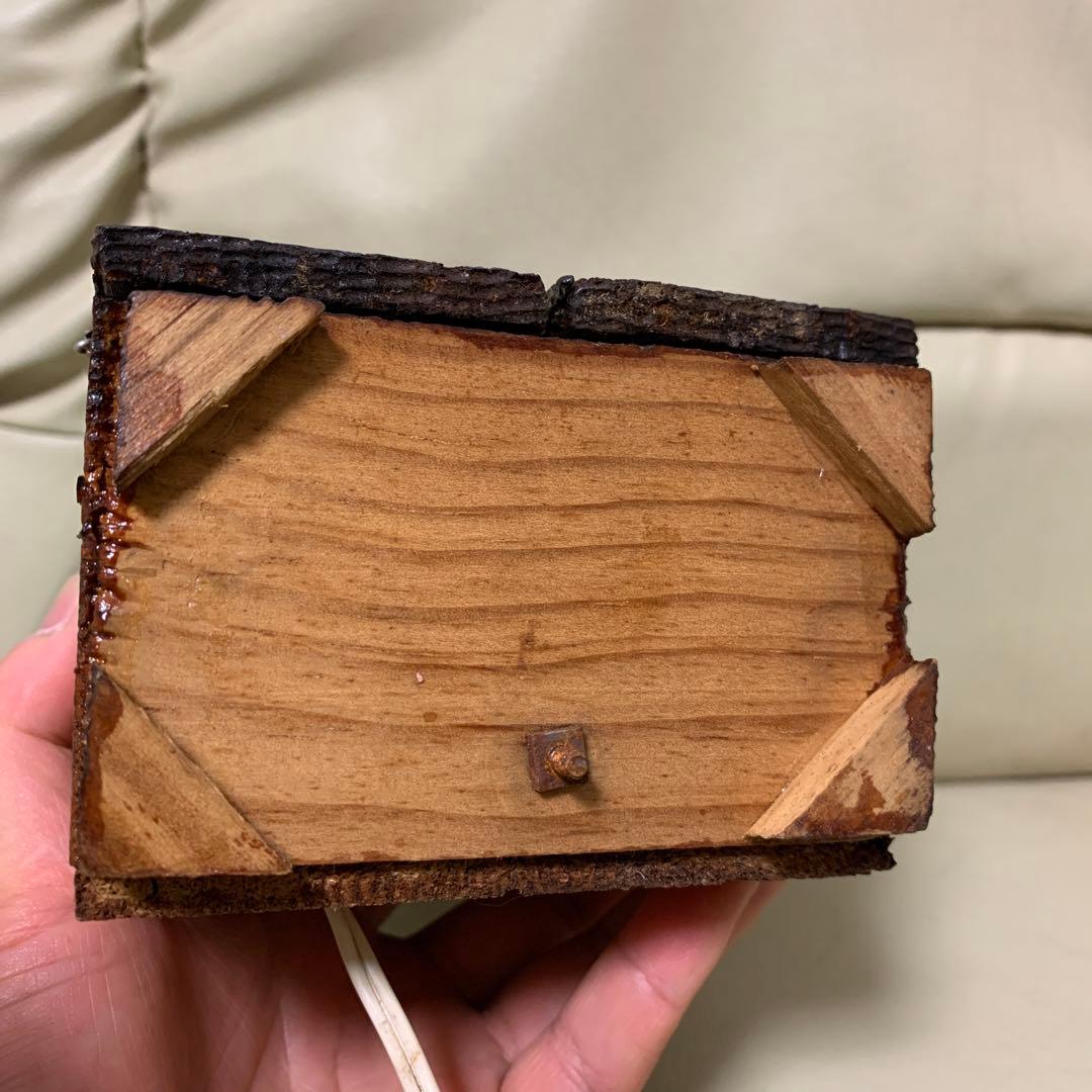 聖母マリアの彫刻入り木製箱　祭壇　キリスト　ローライダー　チカーノ　インパラ