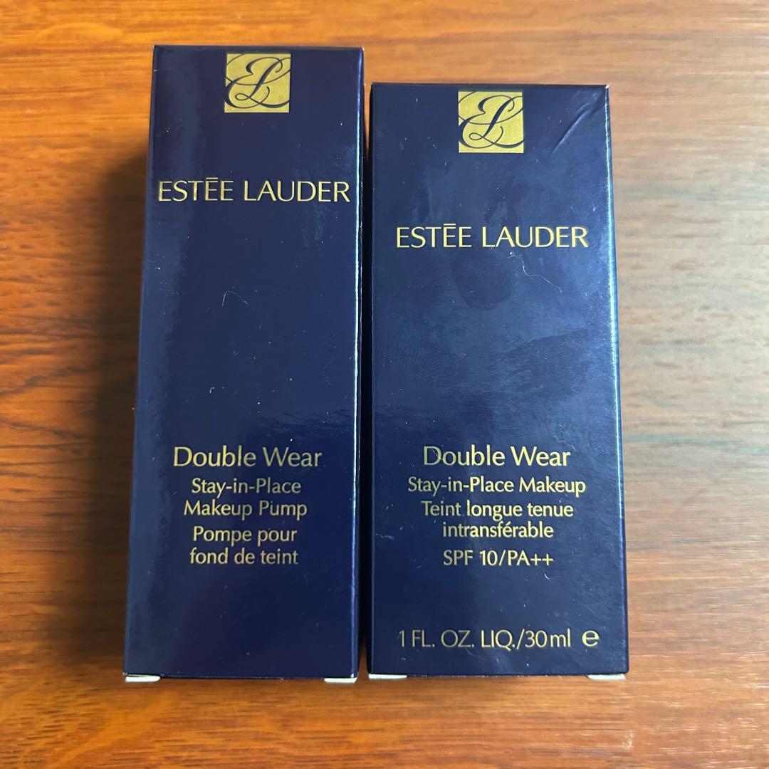 バラ売り可！エスティーローダー ダブルウェアファンデーション&ポンプ2点セット
