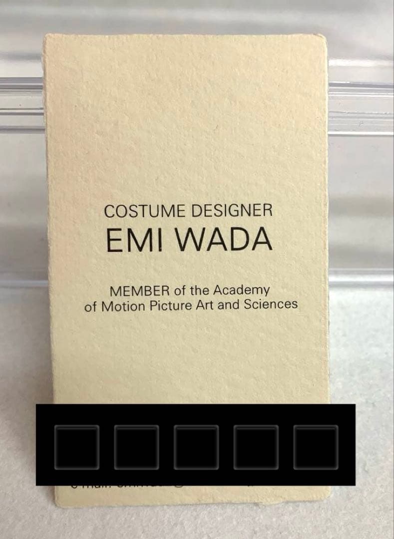 【希少】衣装デザイナー　ワダエミさん 直筆サイン入り名刺