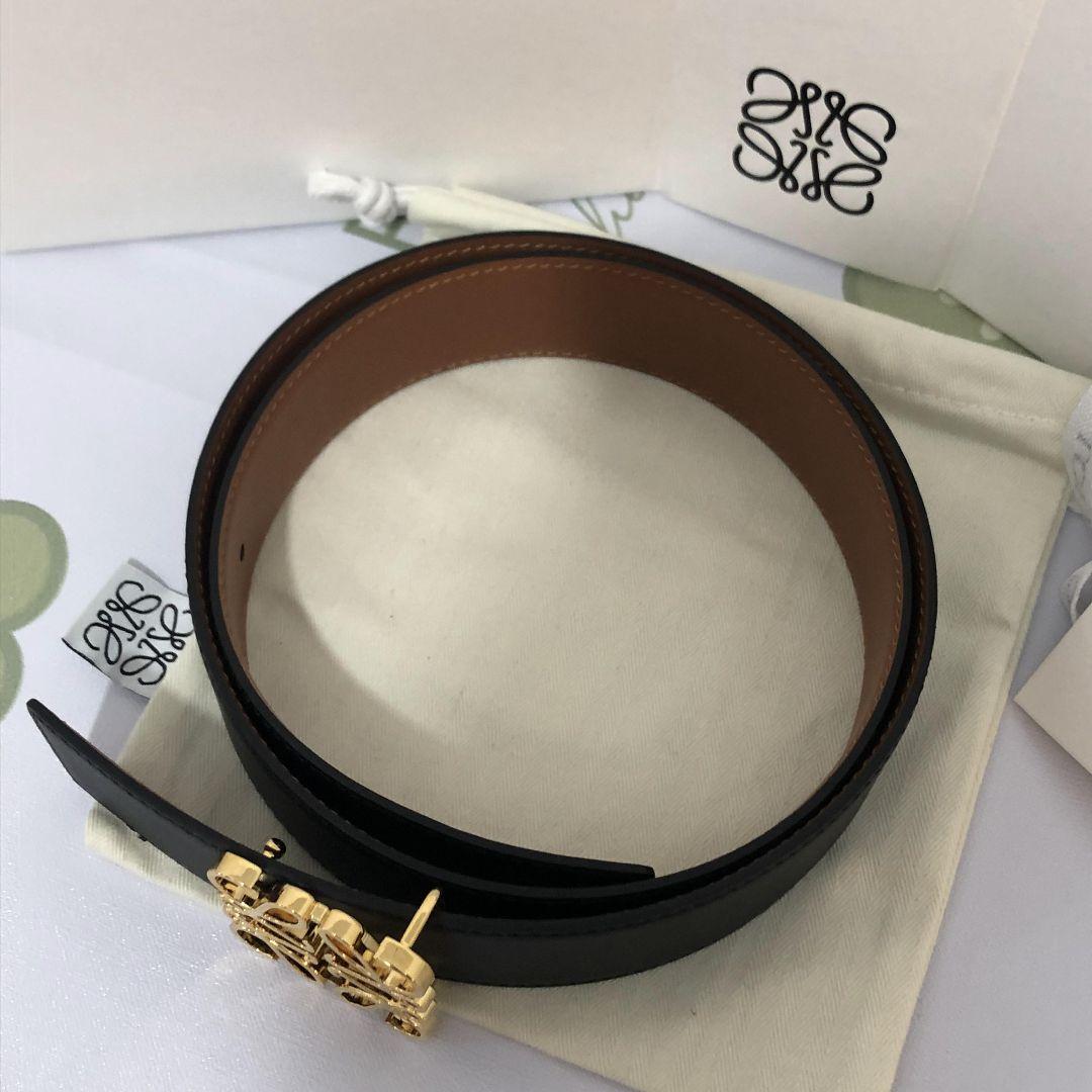 ロエベ　リバーシブル アナグラム ベルト