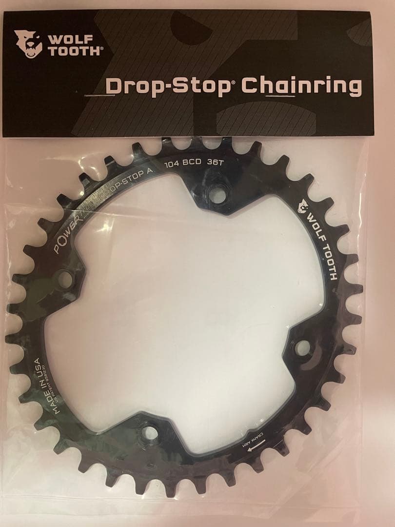 WOLFTOOTH MTB用ナローワイドチェーンリングBCD104 36T