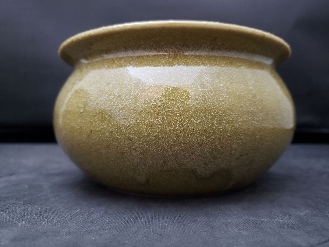 絵唐津皆具　古川華山作　清寂　茶道具　水指　建水　蓋置　花器　竹柄