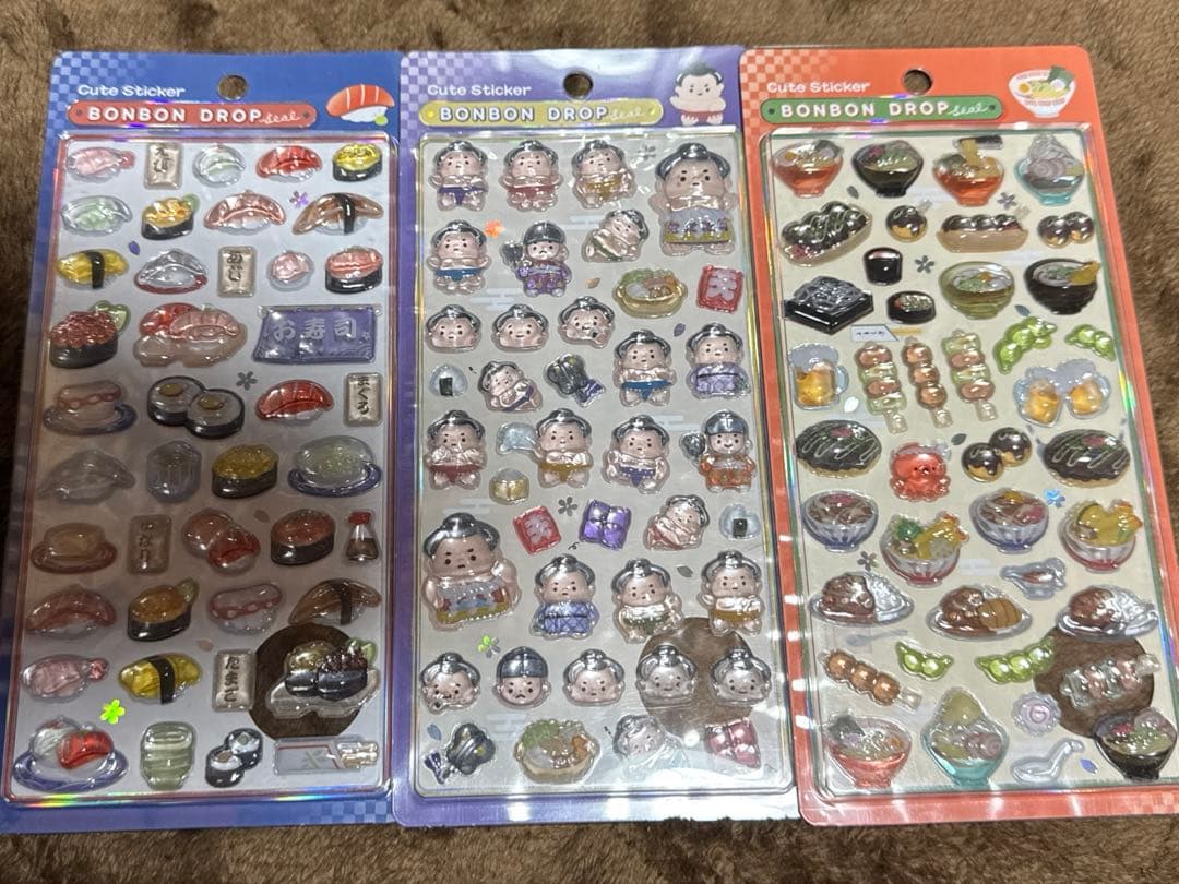 【正規品】ボンボンドロップシール　和柄　7枚セット