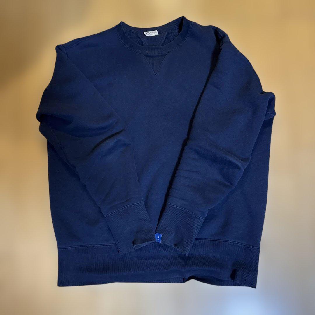 LOOPWHEELER LW01ネイビー スウェット Lサイズ