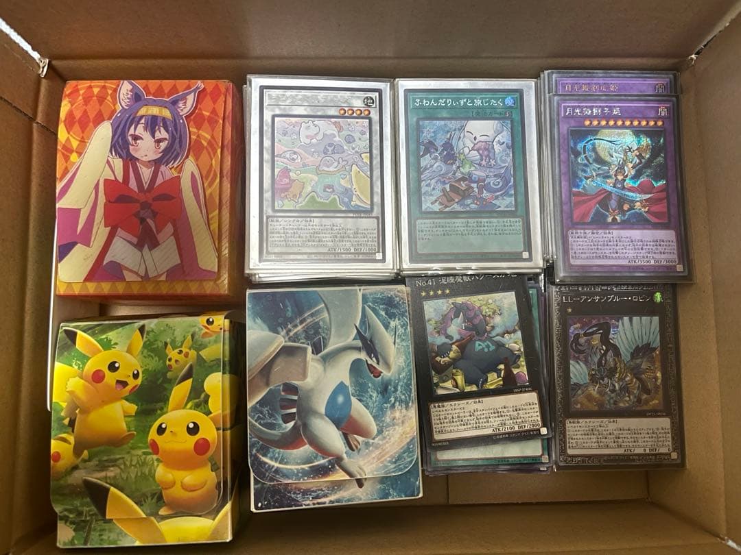 遊戯王引退品2 デッキ4つセット 色んなデッキパーツ デッキシールド等