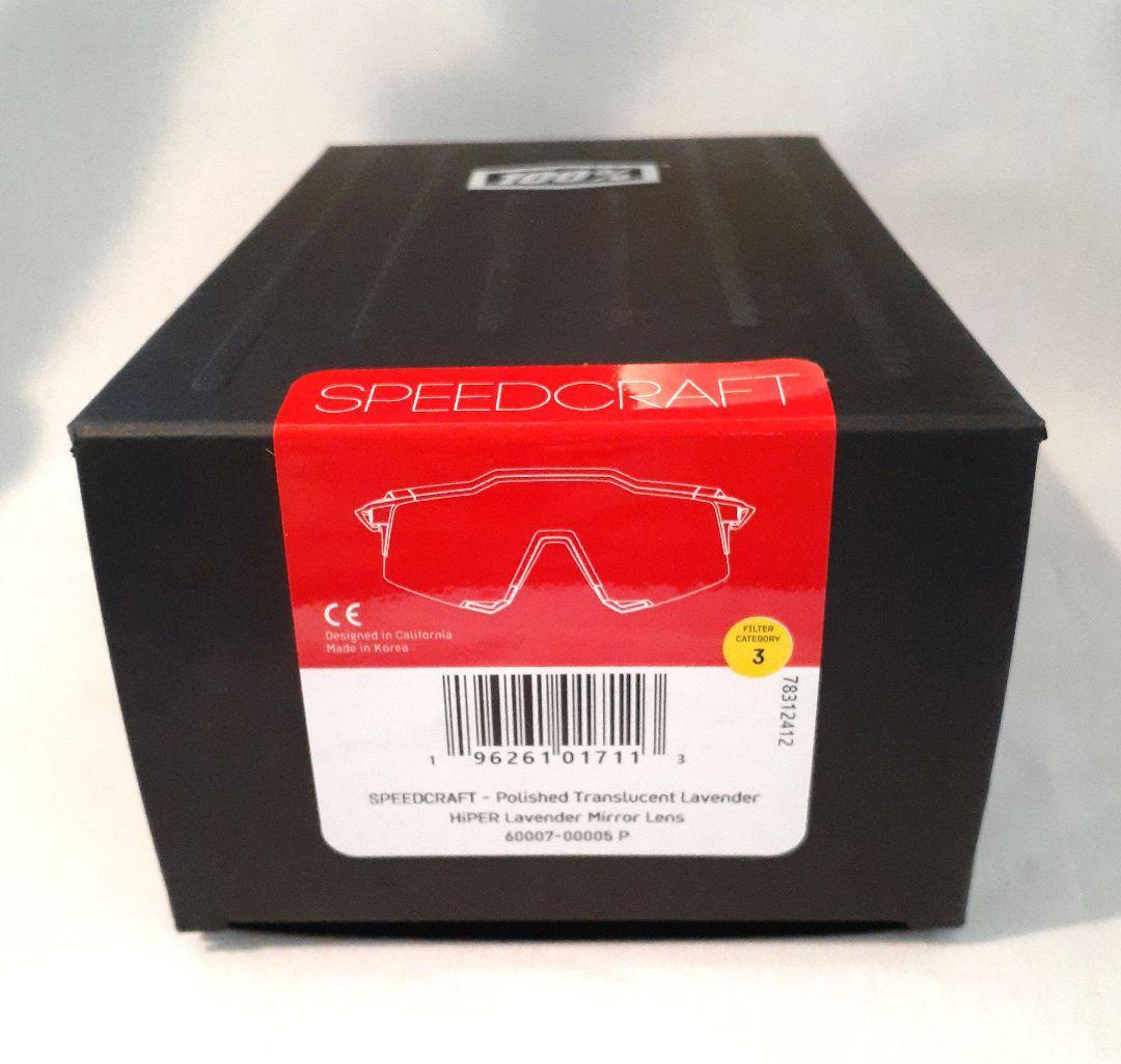 100% Speedcraft ラベンダーミラー ワンハンドレッド サングラス