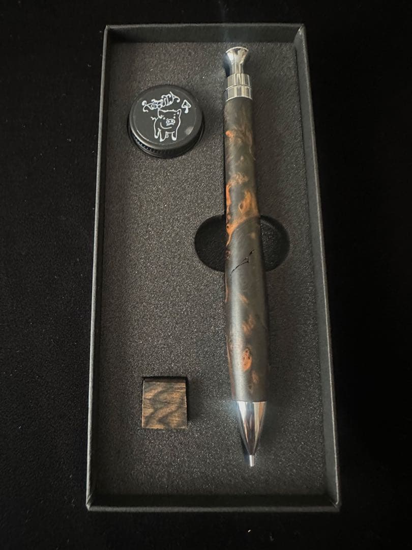 こぶた工房 シャープペンシル 黒檀瘤 極上 0.5mm