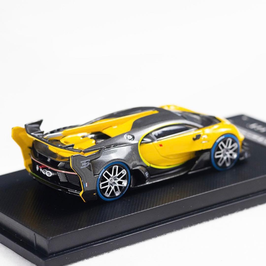 MJ モデル 1/64 ブガッティ ビジョン GT 黄色