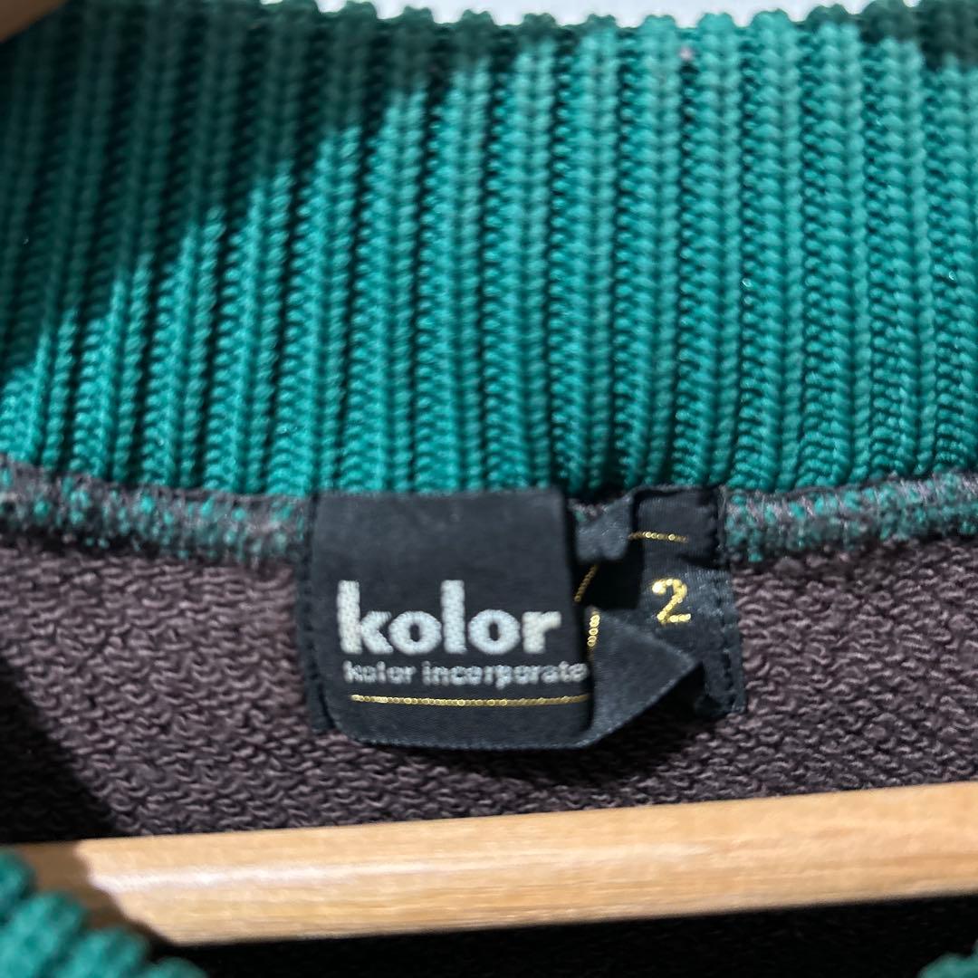 kolor 21AW/オーバーサイズリブスウェット size2