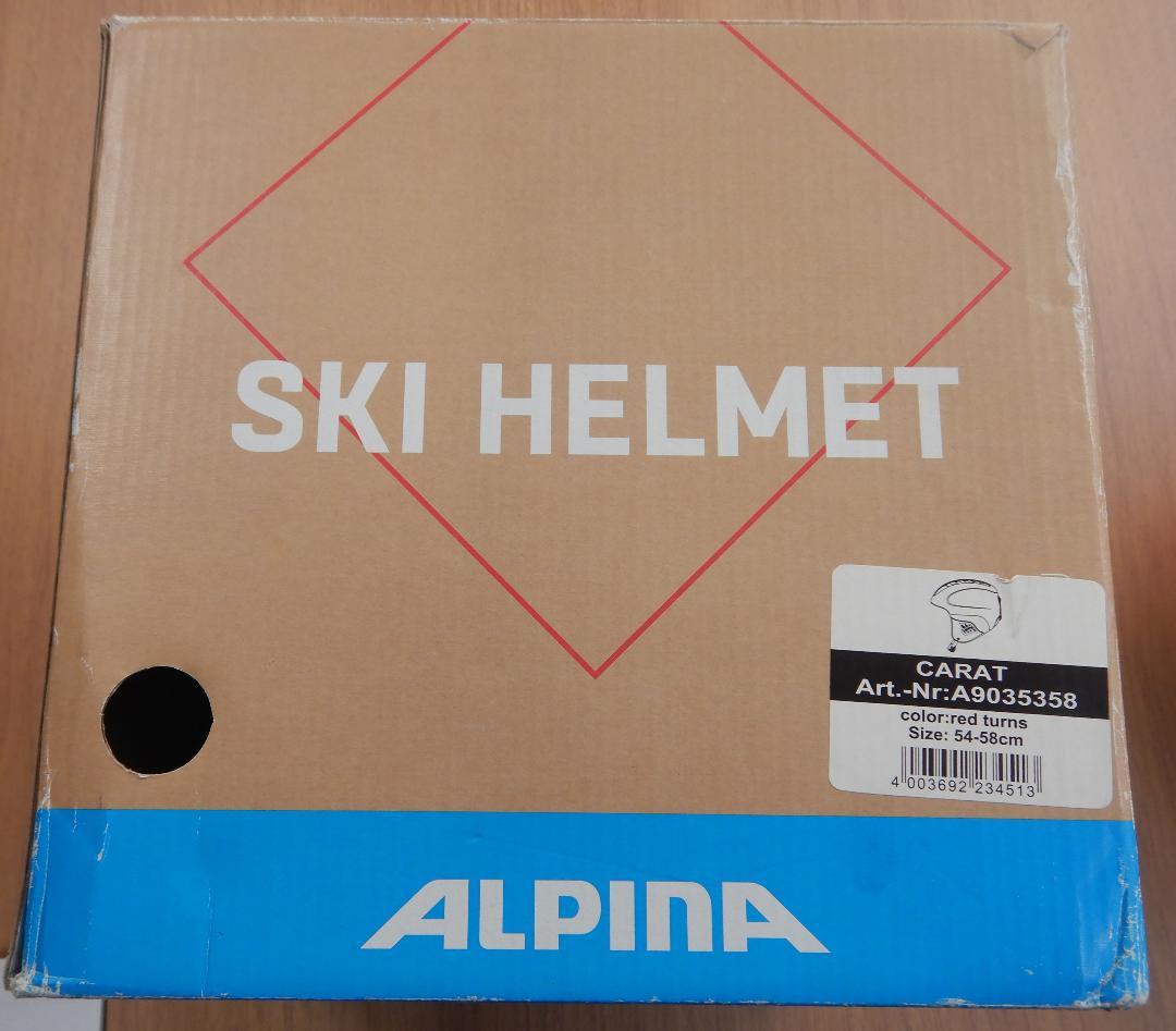 箱入り未使用新品！アルピナ スキーヘルメット CARAT 54-58cm