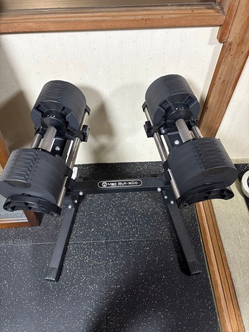 NÜO BELL 232 可変式ダンベル flexbell 2個+専用スタンド付