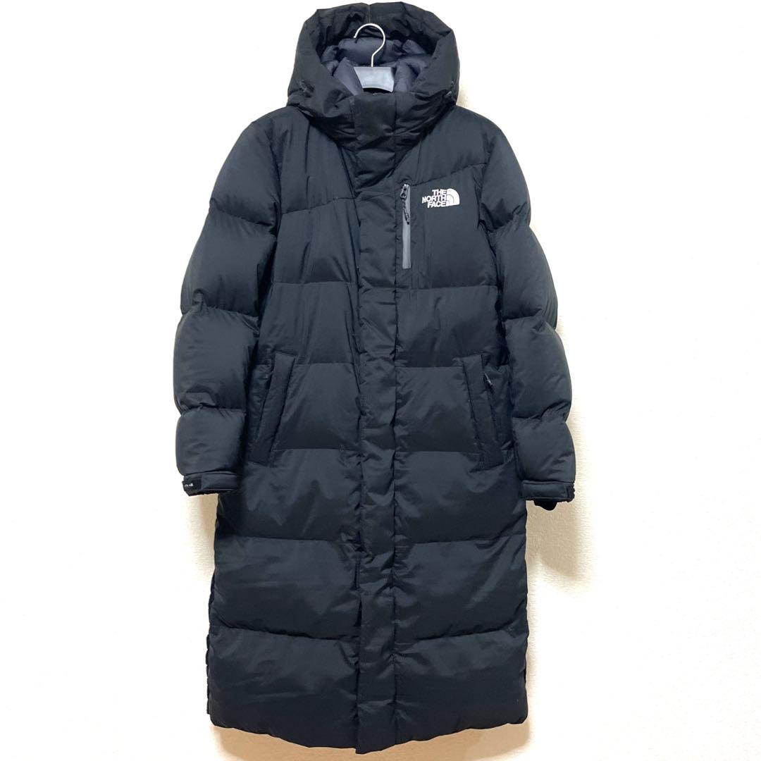 ノースフェイス ロングダウンジャケット ブラック メンズSサイズ レディースL
