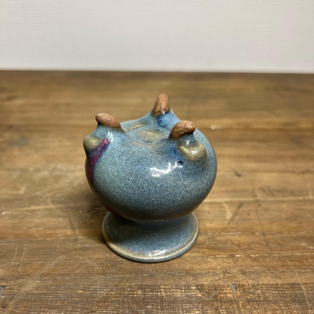 宋時代　鈞窯三足香炉　宋