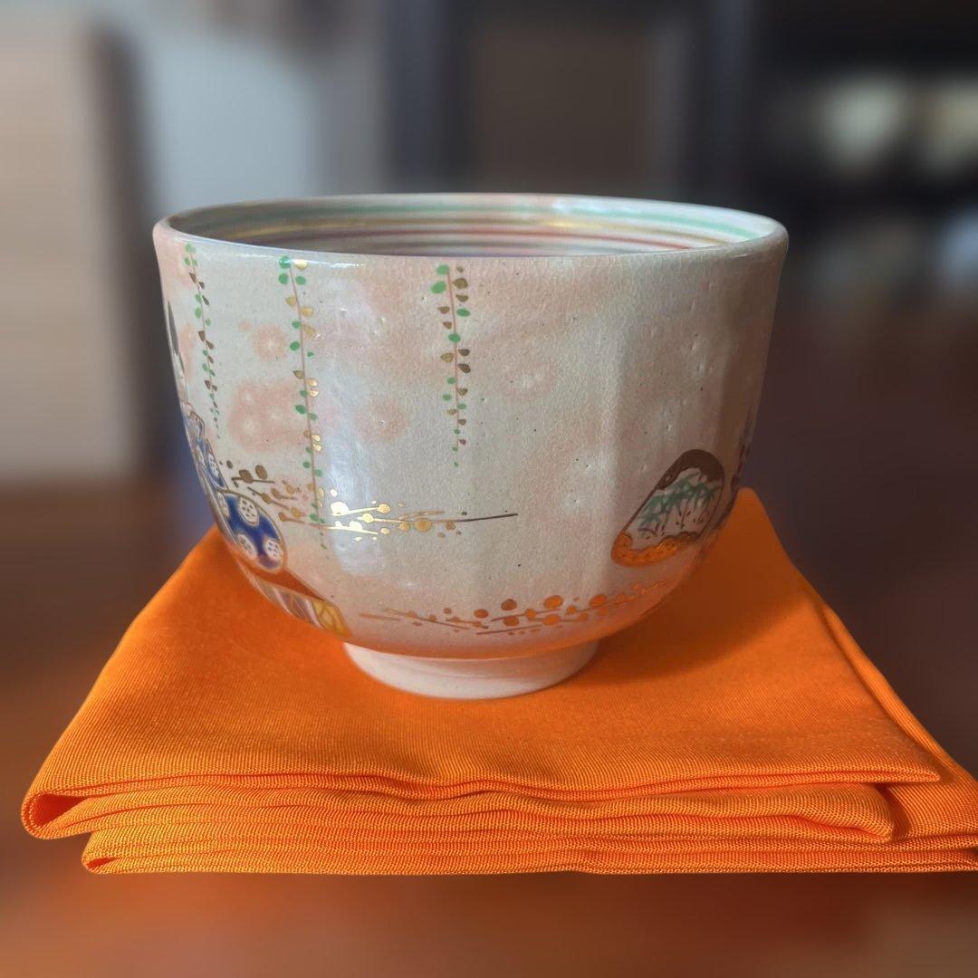乾山写　内裏雛　茶碗