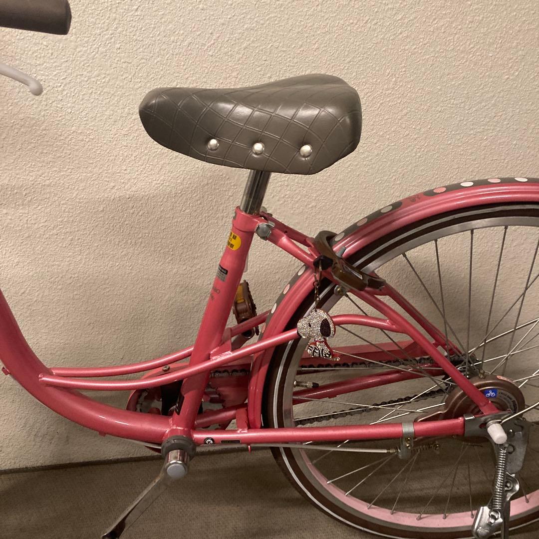 ピンクシティサイクル 自転車　子供用　女の子　24インチ　ヘルメット付き