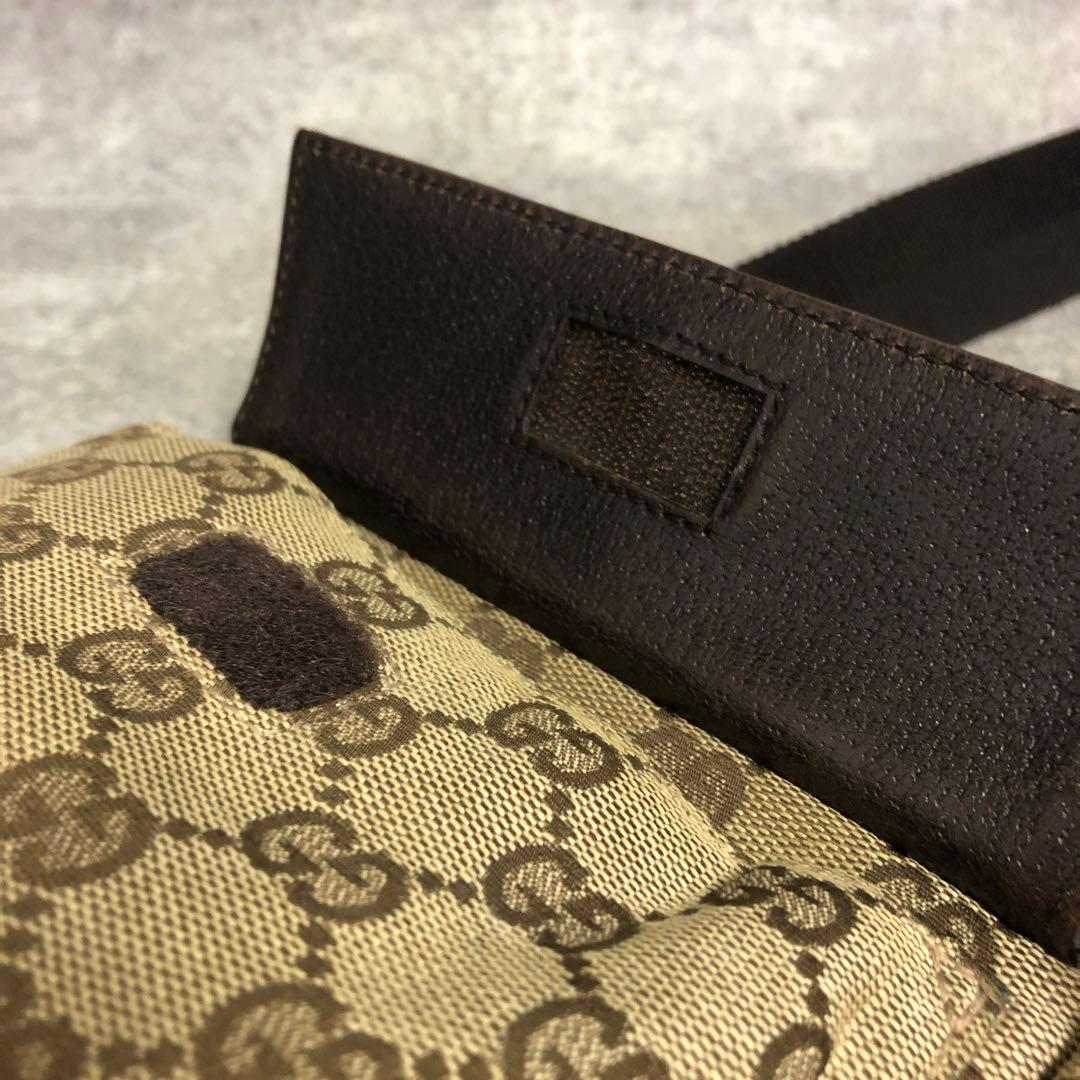 ■ GUCCI グッチ GGキャンバス ボディバッグ ウエストバッグ 28566
