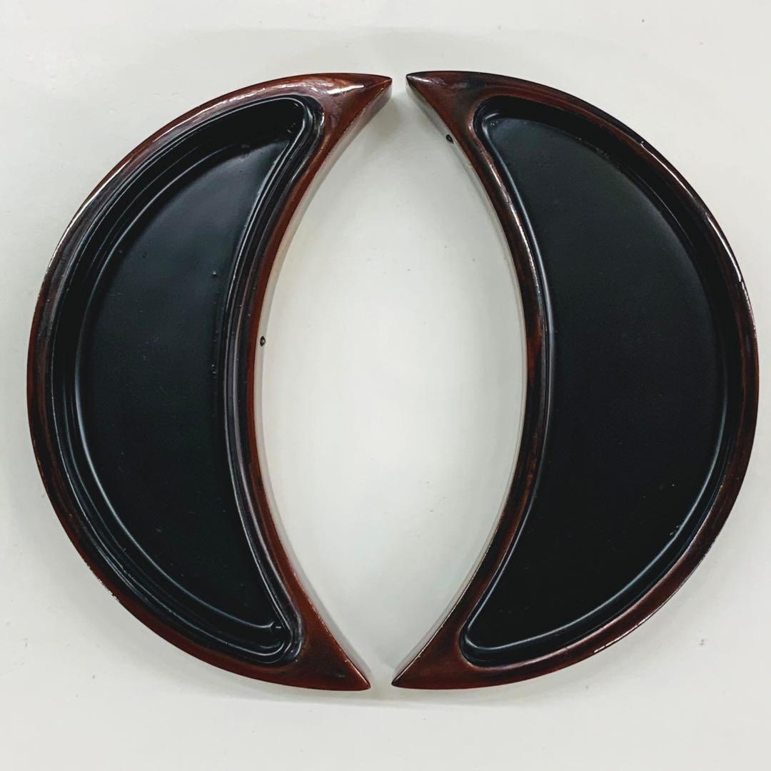 【香合　金ぼかし芒蒔絵三日月】箕輪一星　共箱