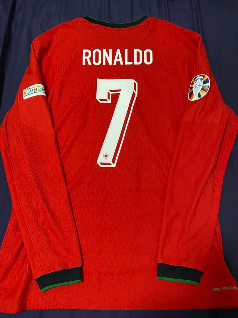 ポルトガル代表2024長袖ユニフォーム　クリスティアーノ・ロナウド選手支給品