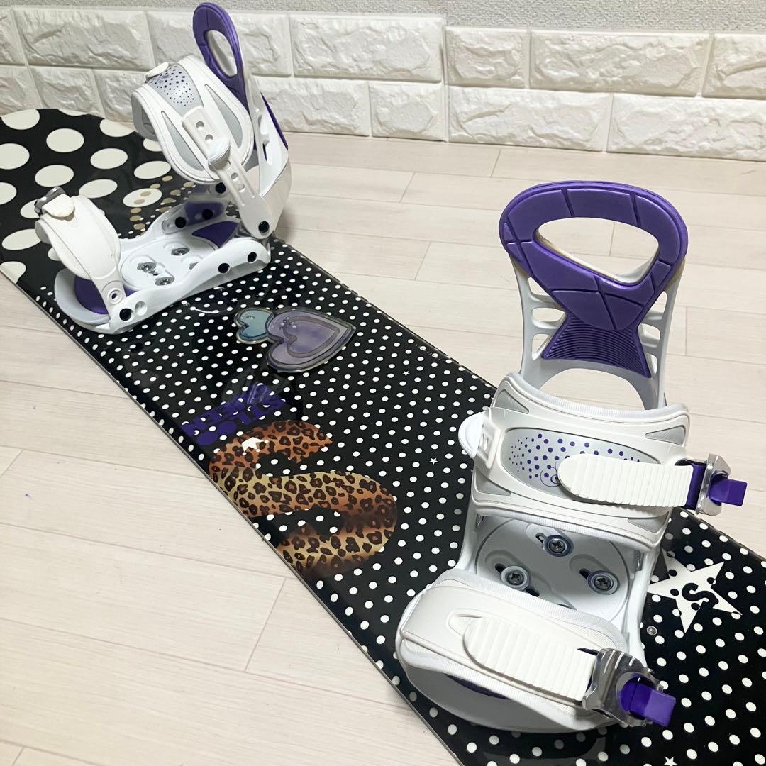 【美品】バック付/Stella STLOO QUEEN ステラスノーボード144