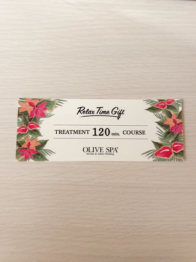 オリーブスパ　トリートメントチケット　1枚