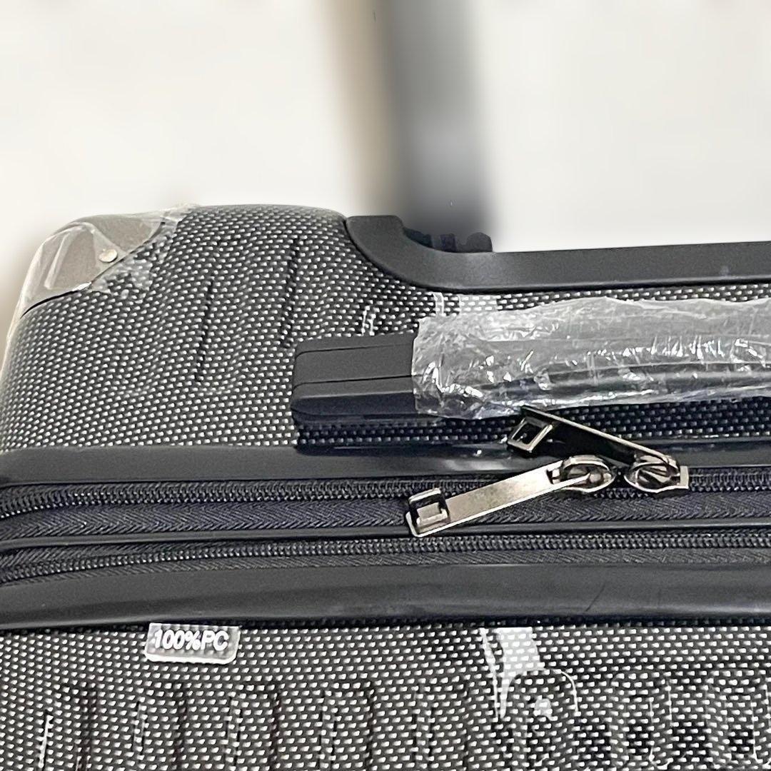 キャリーケース　24インチ　スーツケース　② ブラック　黒　四輪キャスター