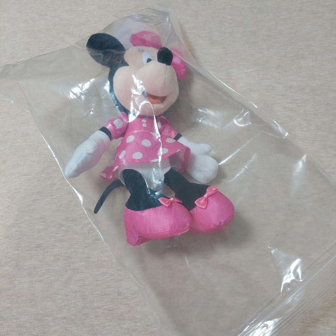 ディズニー★ミニーの日 ぬいぐるみチャーム 水玉 ピンク