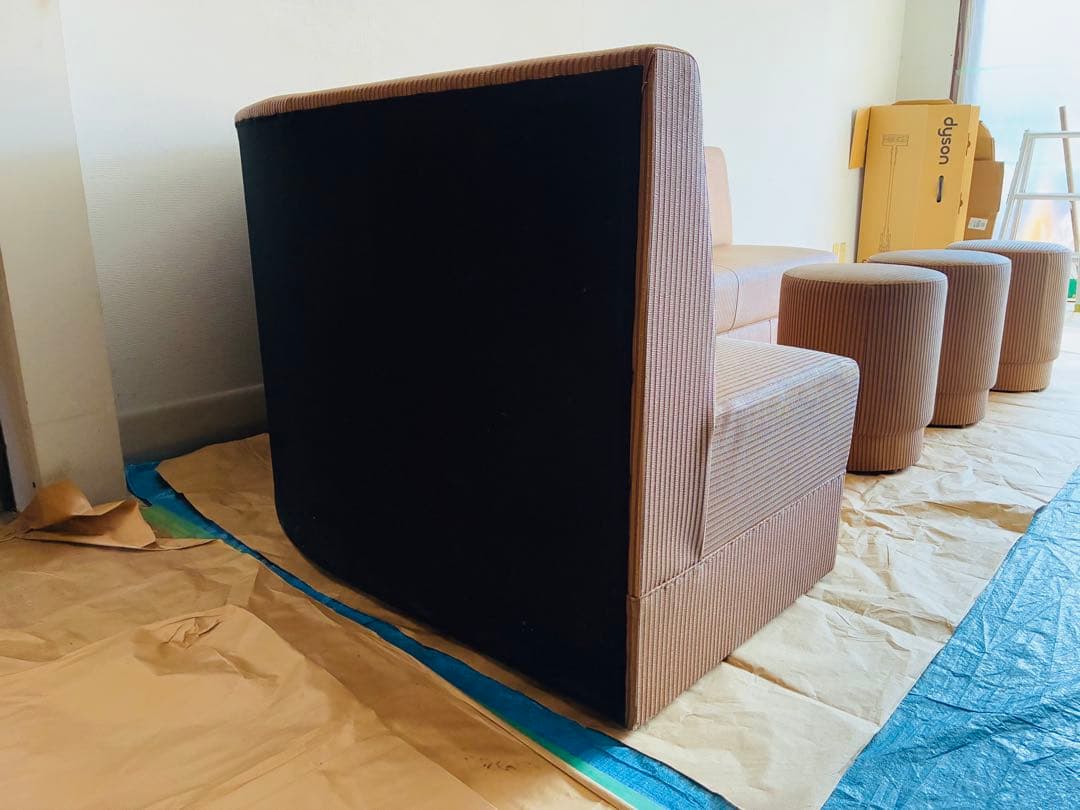 【美品】分離型L字ソファ バーやスナック等に①★